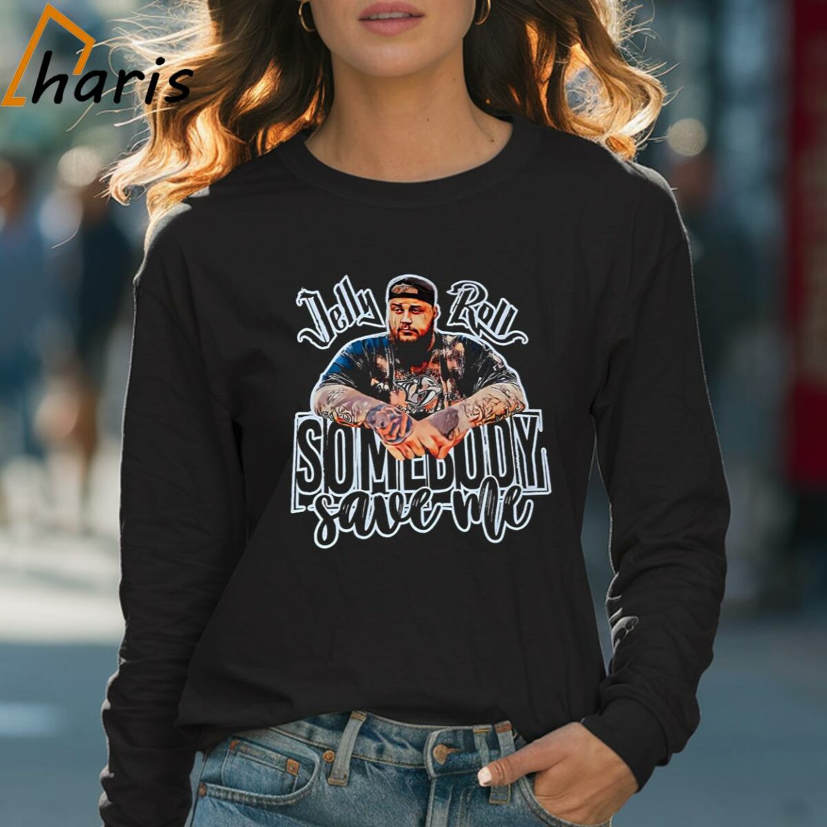 Jelly Roll Somebody Save Me Shirt 4 Long sleeve shirt