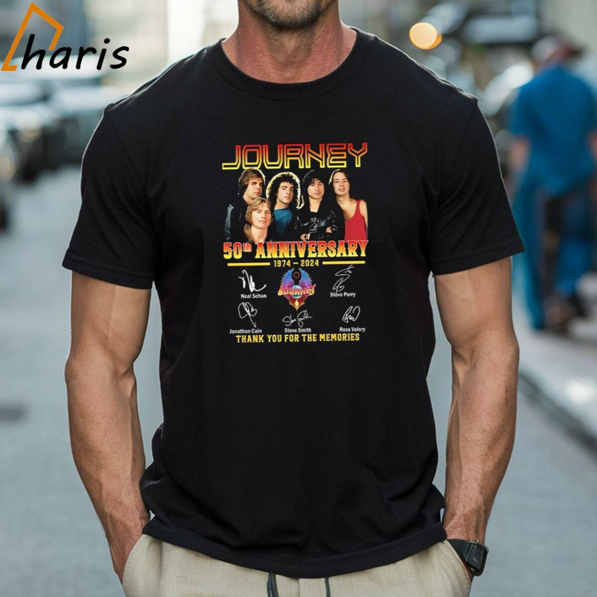 Journey 50th Anniversary 1974 2024 Thank You For The Memories Signatures T shirt 1 Shirt