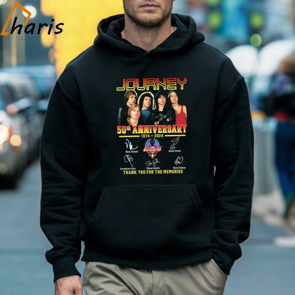 Journey 50th Anniversary 1974 2024 Thank You For The Memories Signatures T shirt 5 Hoodie