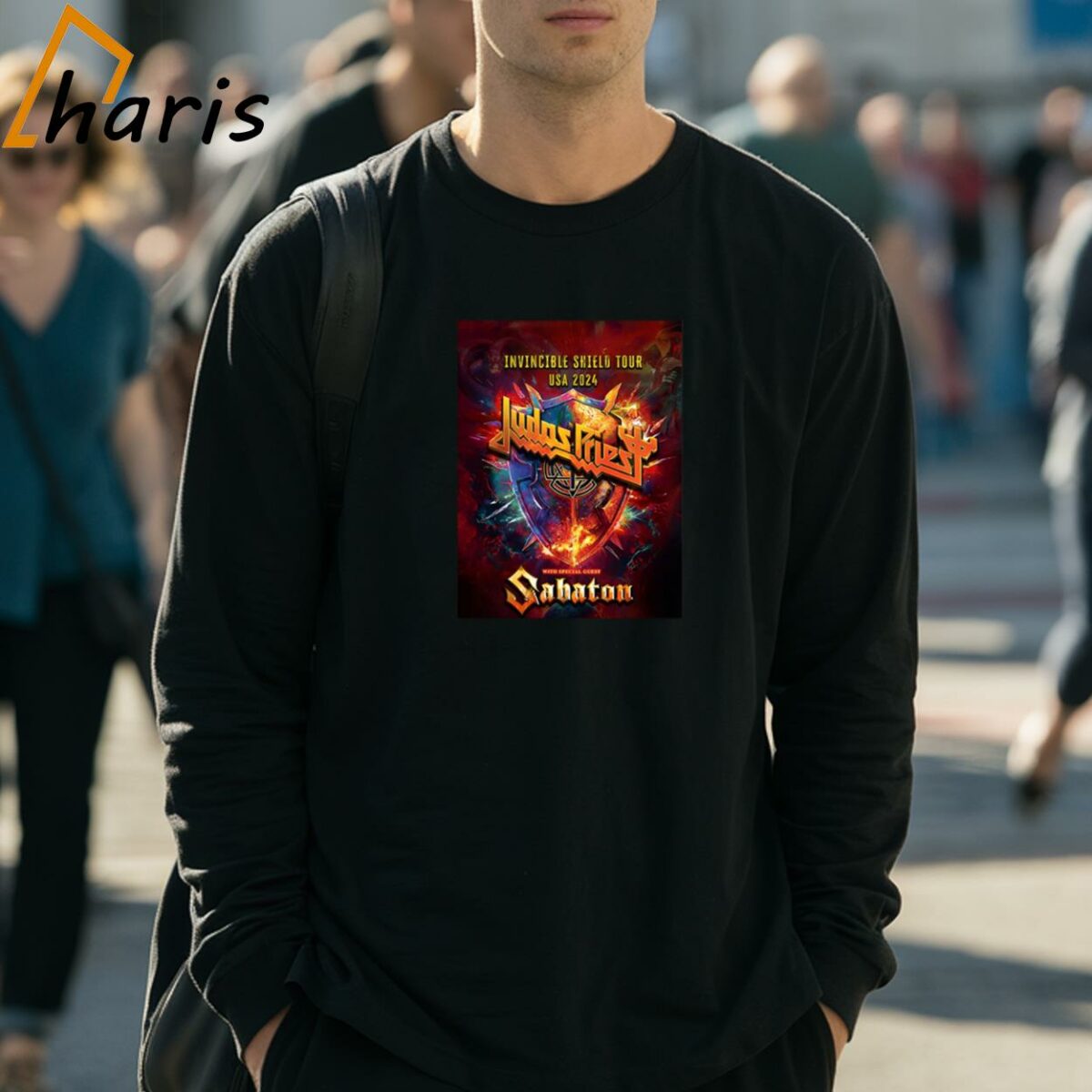 Judas Priest Invincible Shield Tour Europe 2024 July Shirt 3 Long Sleeve Shirt