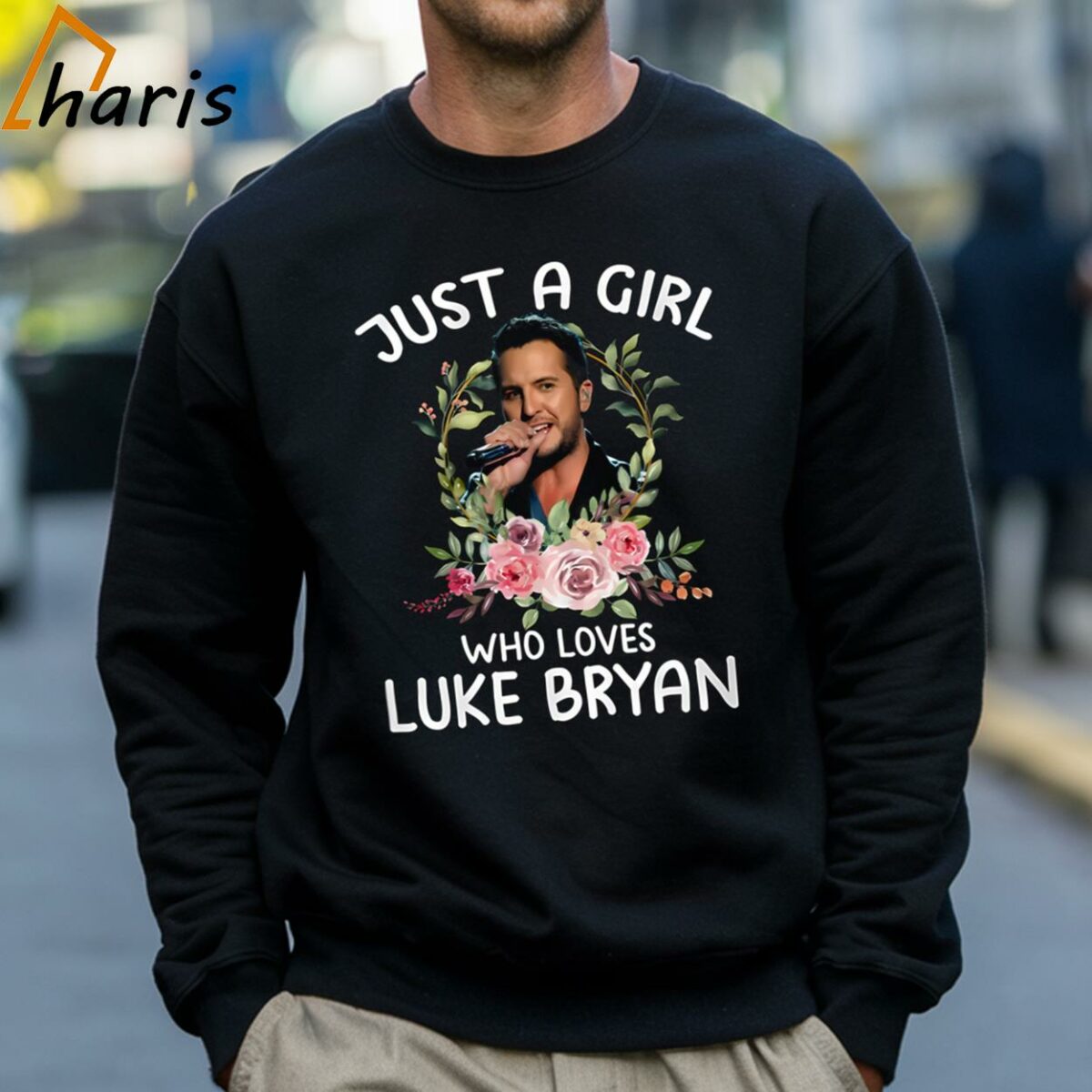 Just A Girl Who Loves Luke Bryan T shirt 4 Sweatshirt