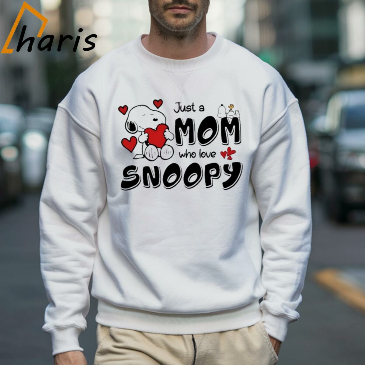 Just A Mom Who Love Snoopy Mothers Day Shirt 3 Sweatshirt