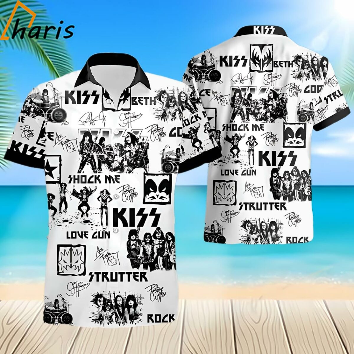 KISS Rock Band Music Summer Hawaiian Shirts 2 2