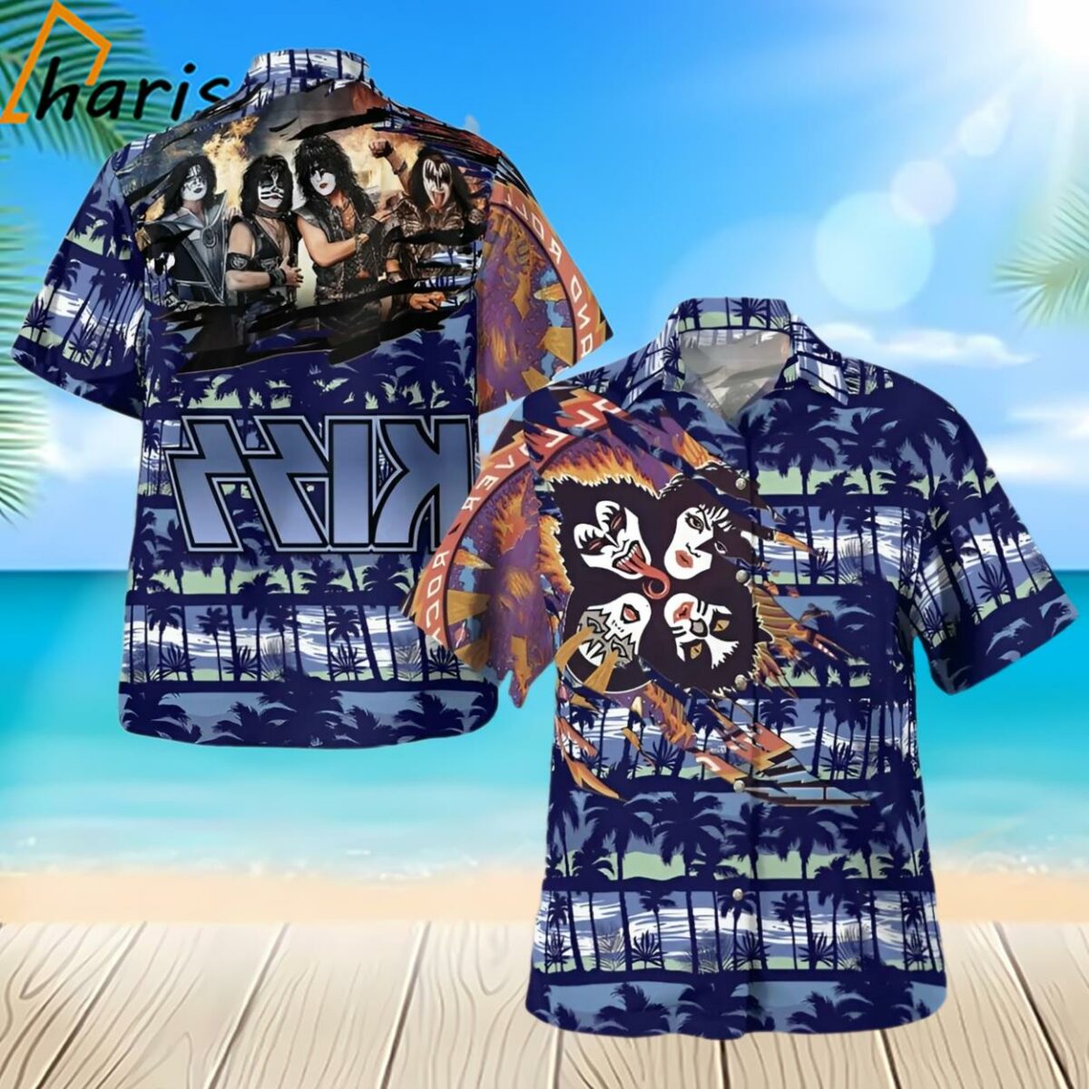 KISS Rock Band Music Summer Hawaiian Shirts Gift For Music Fan 2 2