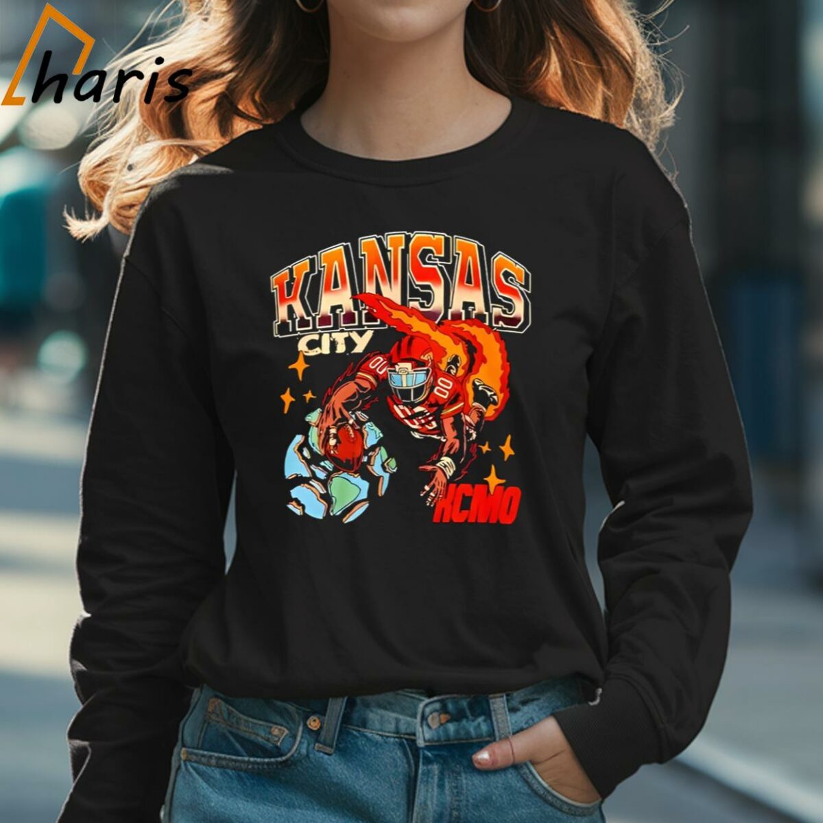 Kansas City Football KCMO Vintage Shirt 3 Long sleeve shirt