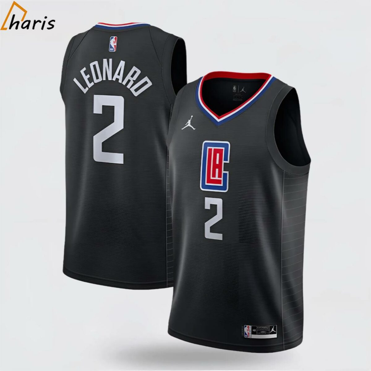Kawhi Leonard LA Clippers Jordan Brand Swingman Jersey Statement Edition Black 1 jersey