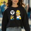 Kevin Minion And Homer Simpson Dad Funny T shirt 3 sweatshirt