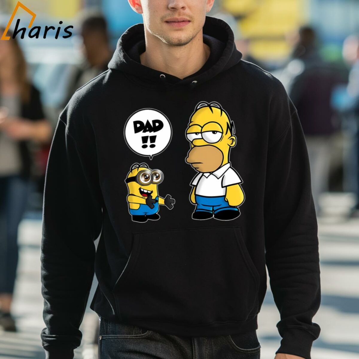 Kevin Minion And Homer Simpson Dad Funny T shirt 5 hoodie