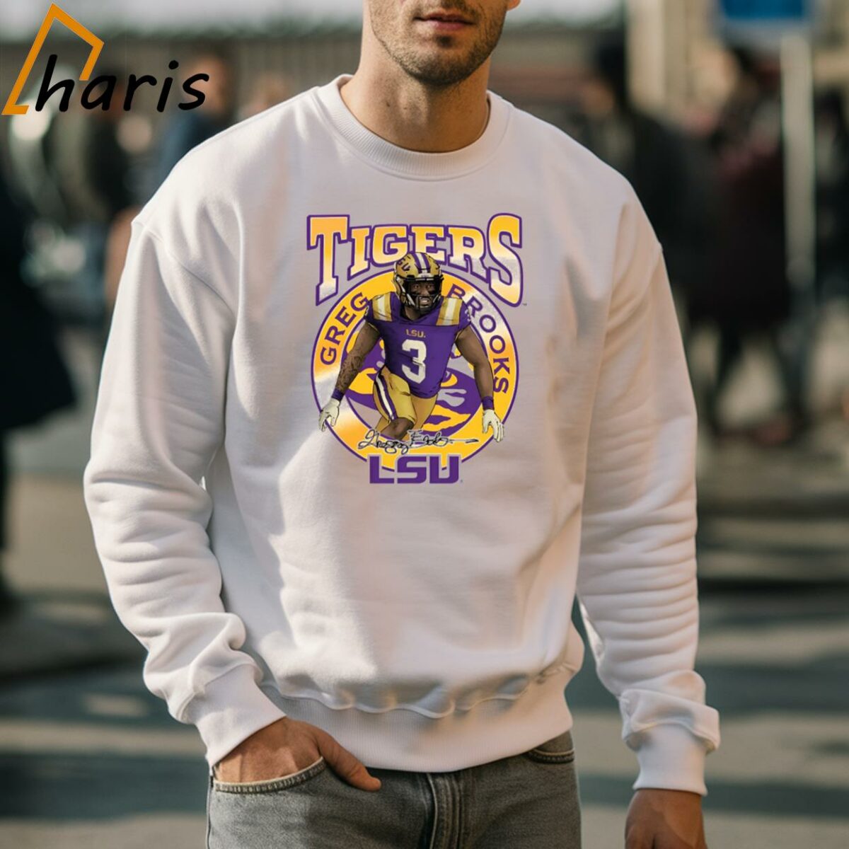 LSU Tigers Greg Brooks Eye of the Tiger Shirt 5 Sweatshirt