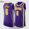 Lakers Lebron James 75th Anniversary Authentic Statement Jersey 1 jersey