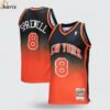 Latrell Sprewell New York Knicks Fadeaway Swingman Player Jersey Orange Black 1 jersey