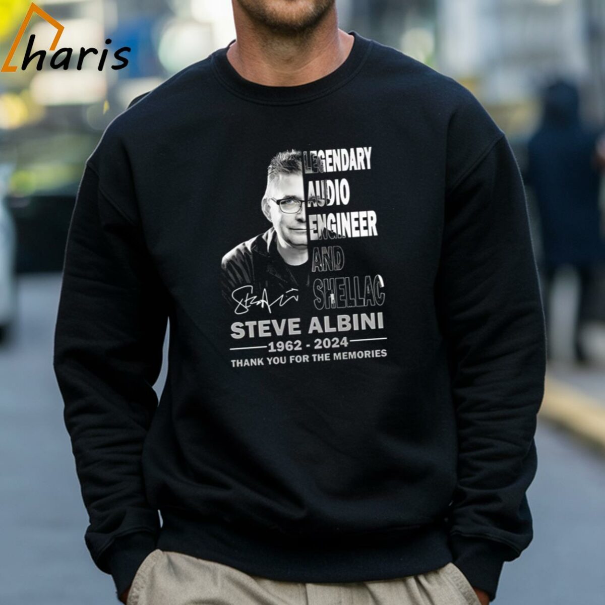 Legendary Audio Engineer And Shellac Steve Albini 1962 2024 Thank You For The Memories Signature T shirt 4 Sweatshirt