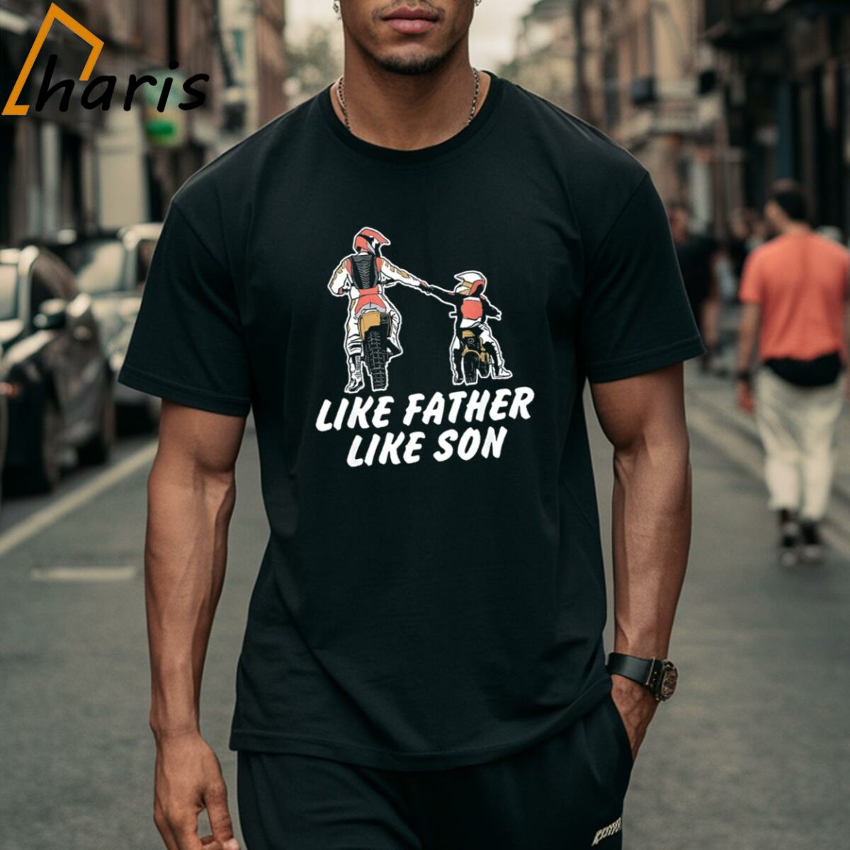 Like Father Like Son Dirt Bike Riding Motocross T Shirt 2 Shirt
