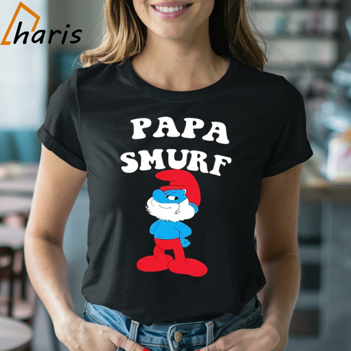 Logo Papa Smurf Joke Gift T shirt 2 Shirt
