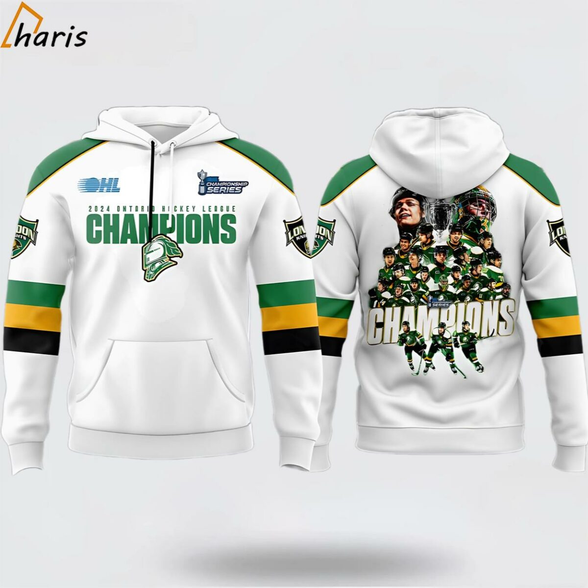 London Knights 2024 Ontario Hockey League Champions 3D Hoodie 1 jersey