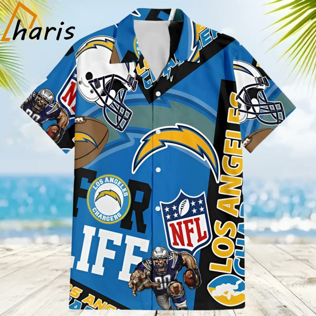 Los Angeles Chargers NFL Summer Hawaiian Shirt 2 2