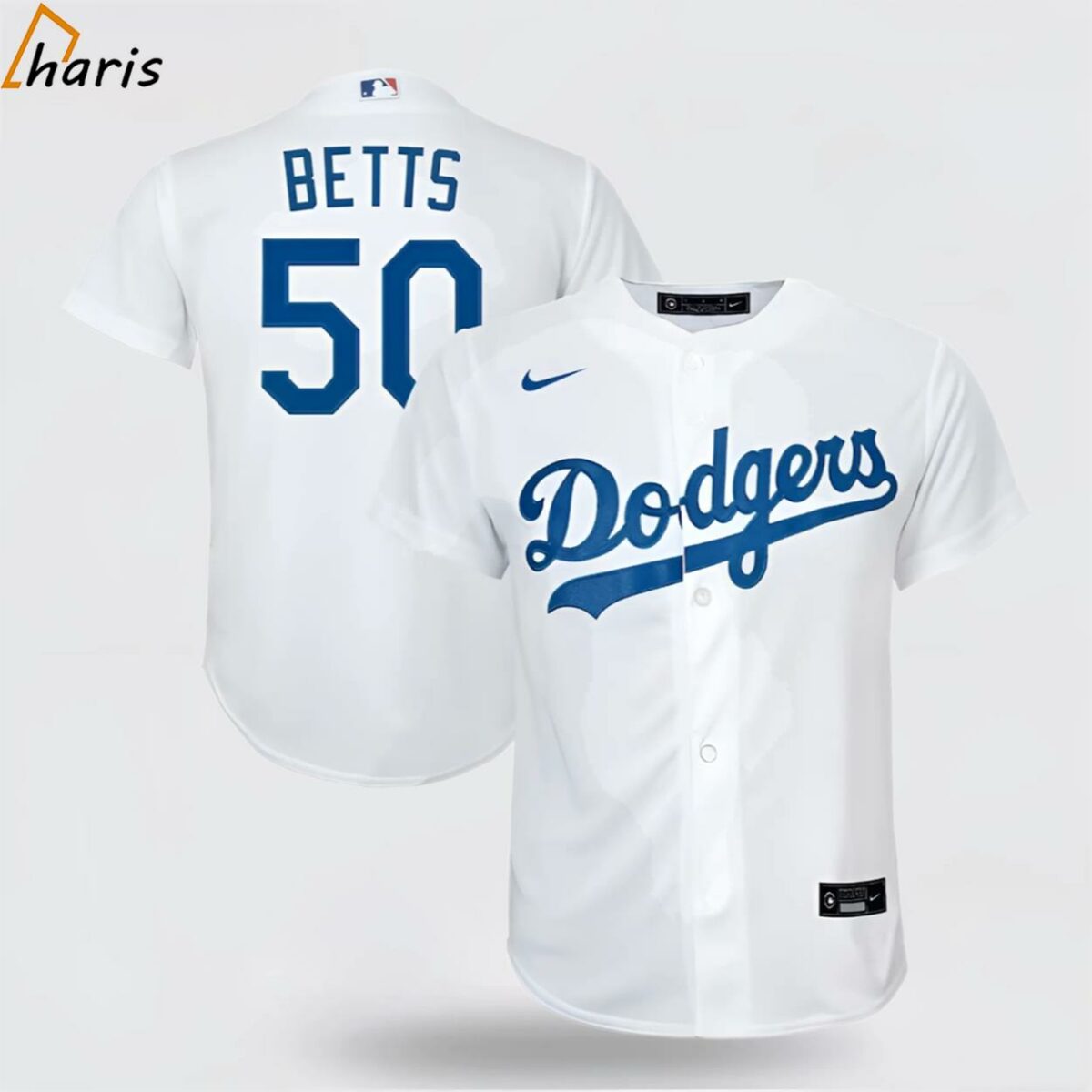 Los Angeles Dodgers Nike Official Replica Home Jersey Youth With Betts 1 jersey