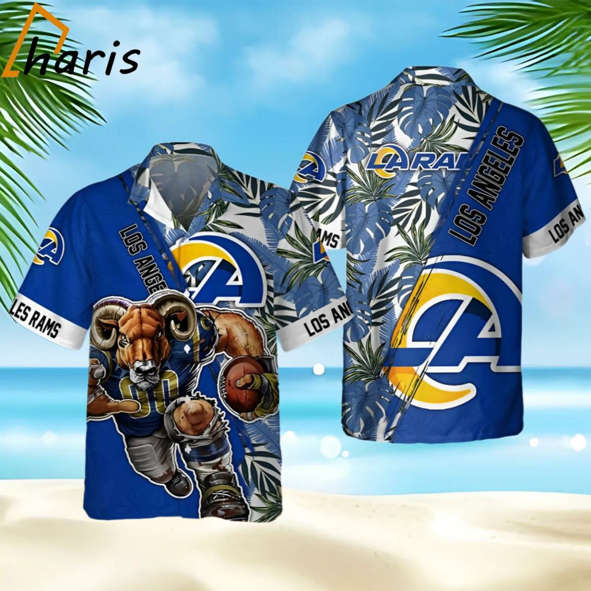 Los Angeles Rams NFL Floral Summer Hawaiian Shirt 1 1