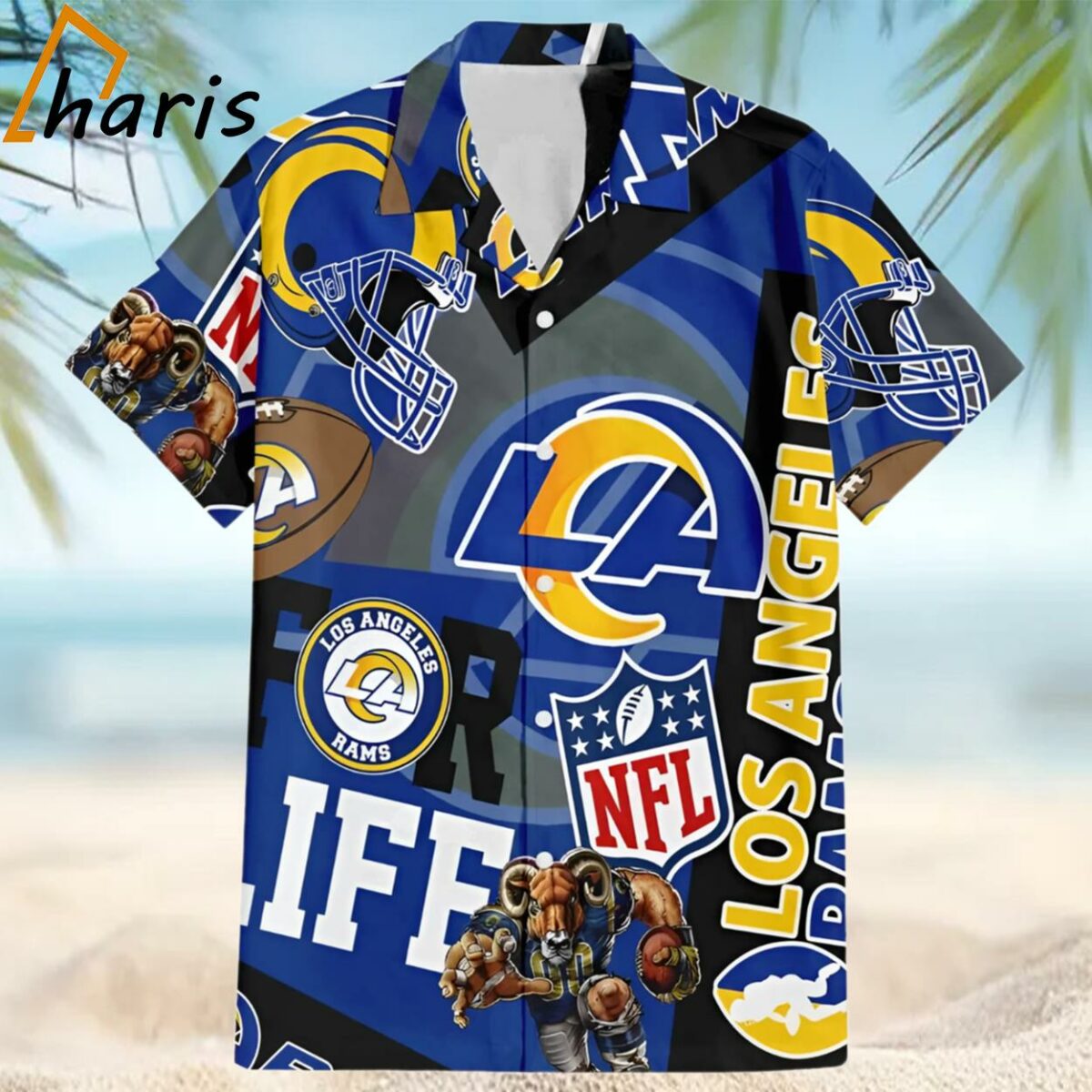 Los Angeles Rams NFL Summer Hawaiian Shirt 1 1