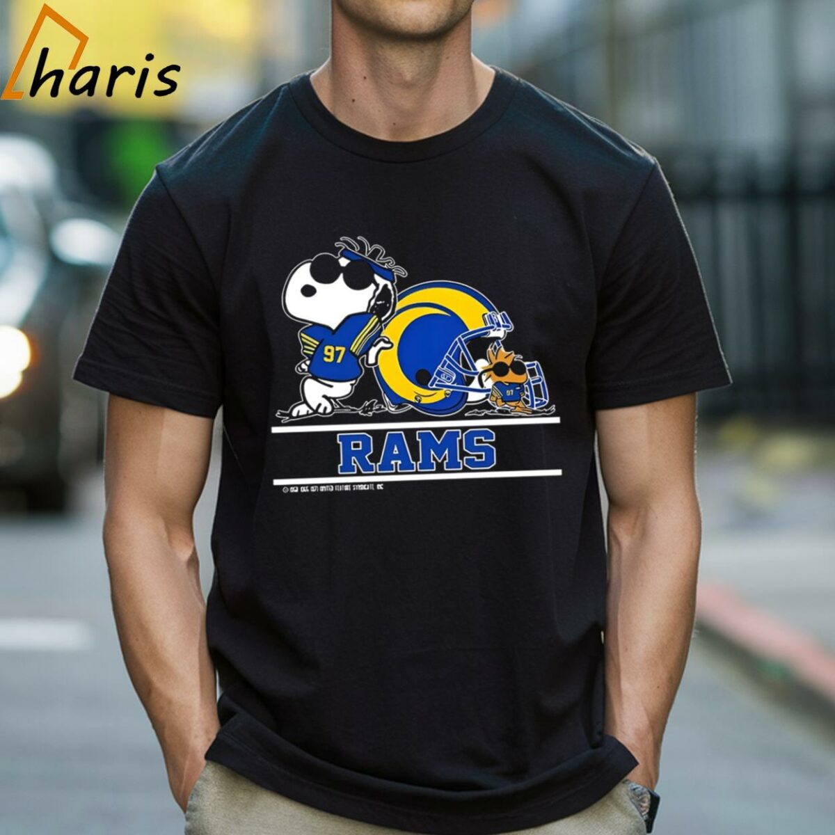 Los Angeles Rams Snoopy Football Captain Peanuts Team 2024 T shirt 1 Shirt