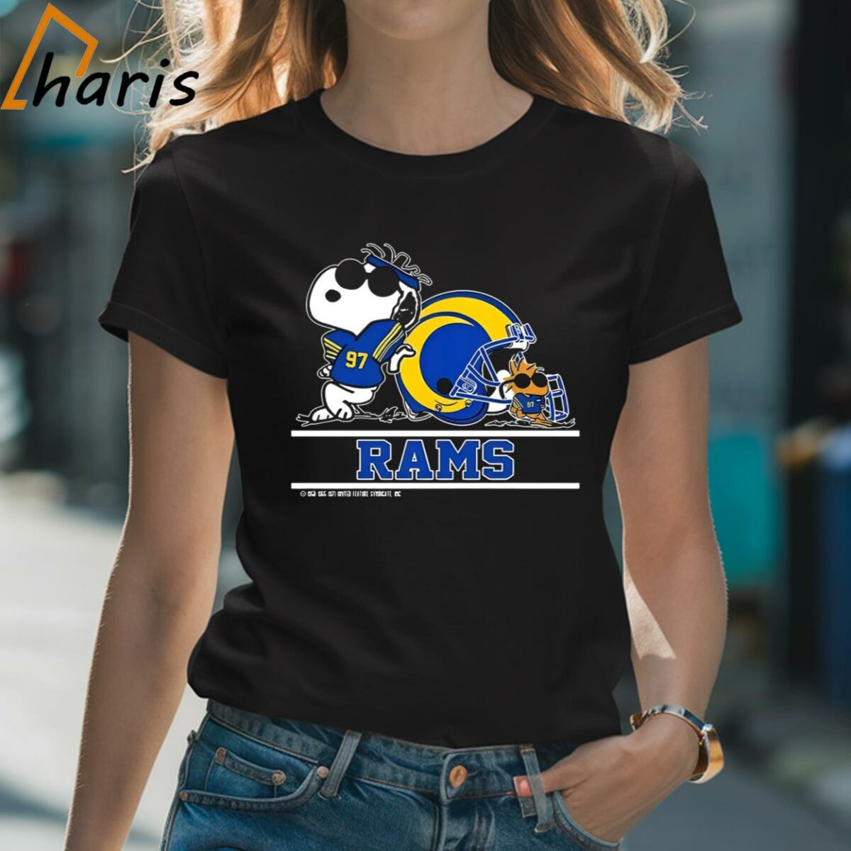 Los Angeles Rams Snoopy Football Captain Peanuts Team 2024 T shirt 2 Shirt