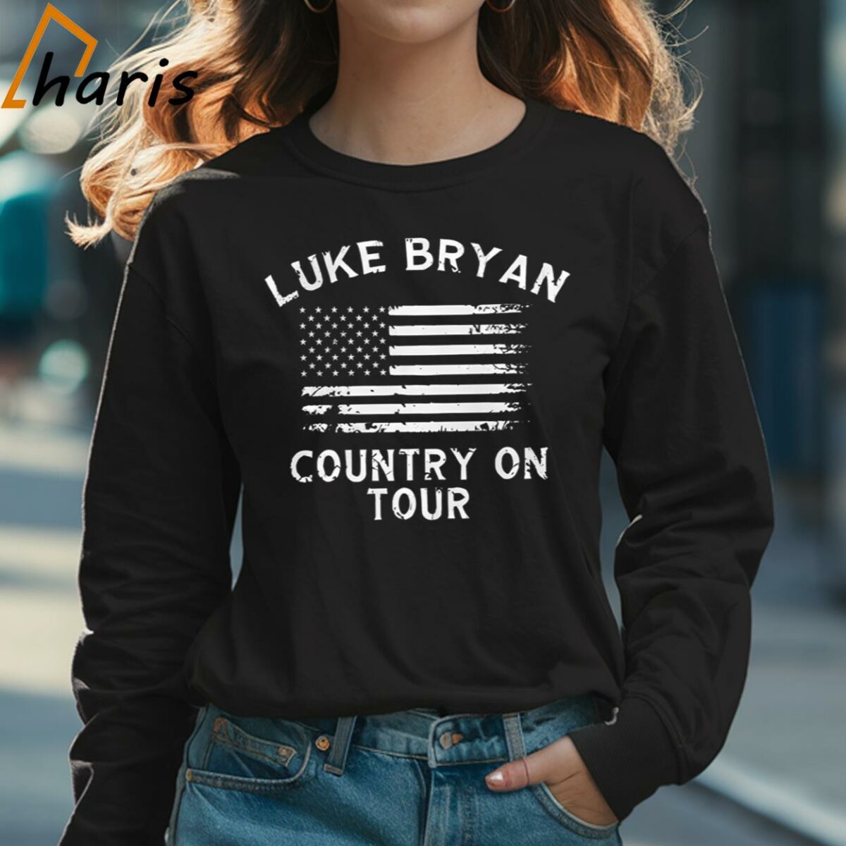 Luke Bryan Country On Tour T shirt 3 Long sleeve shirt