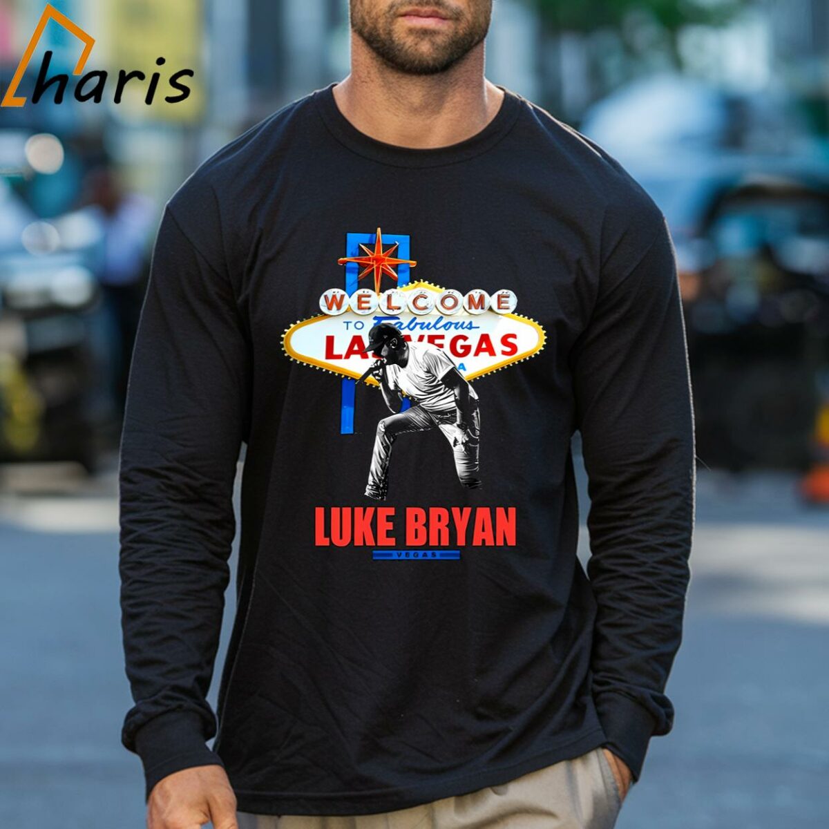Luke Bryan Welcome To Vegas Shirt 3 Long sleeve shirt