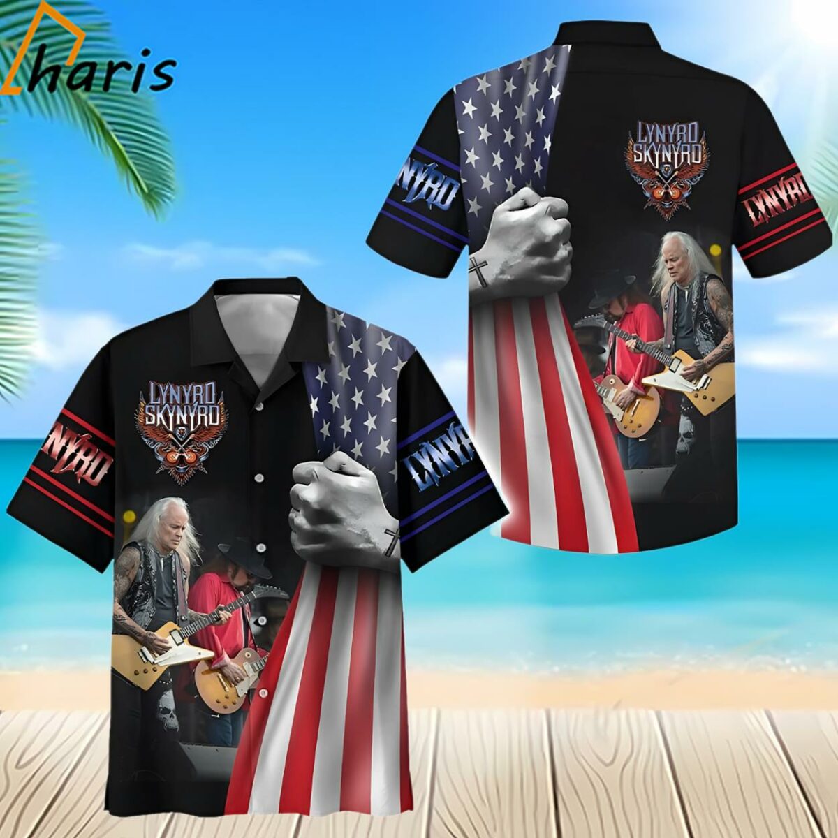 Lynyrd Skynyrd Special Flag Design Hawaiian Shirt 2 2