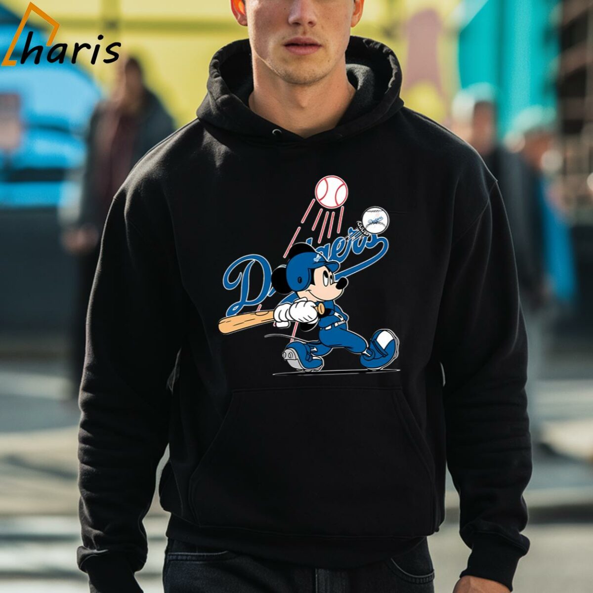 MLB Los Angeles Dodgers Mickey Mouse Player T shirt 3 hoodie