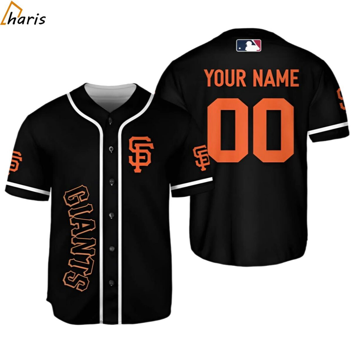 MLB San Francisco Giants Custom Name Number Baseball Jersey jersey jersey