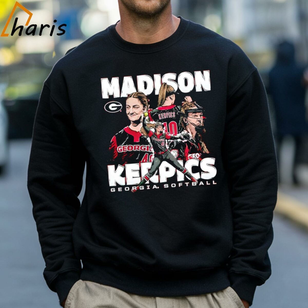 Madison Kerpics Player Georgia NCAA Softball Collage Shirt 4 Sweatshirt