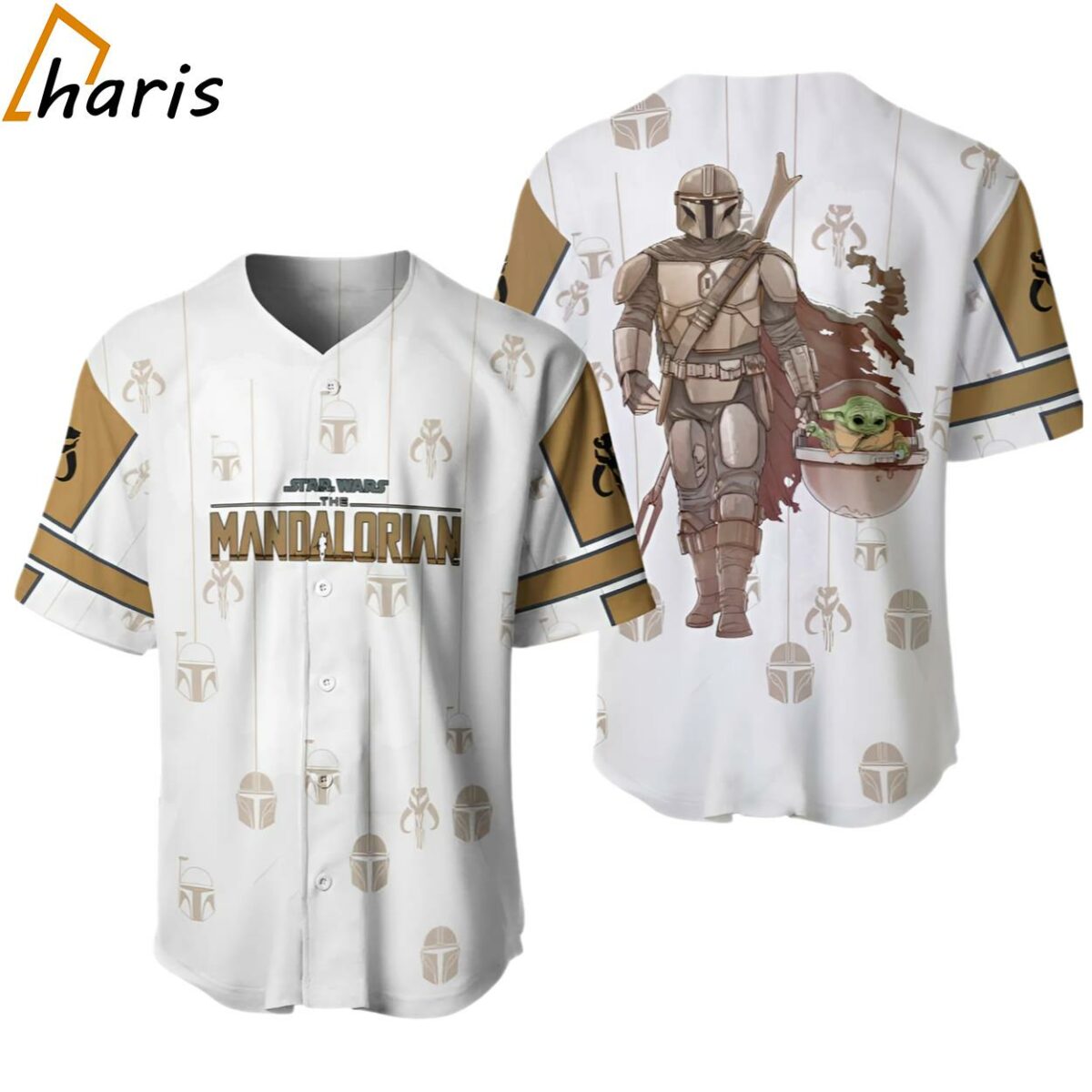 Mandalorian Baby Yoda Baseball Jersey Shirt jersey jersey
