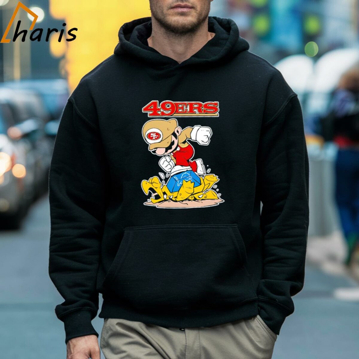 Mario 49ers Stomps On Detroit Lions Shirt 5 Hoodie