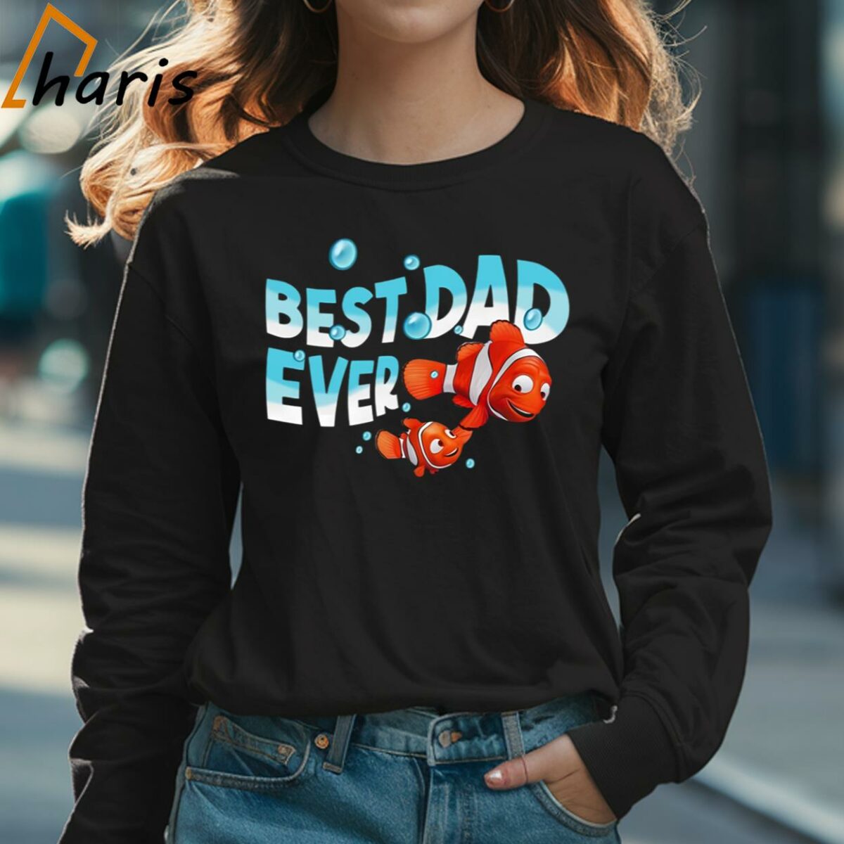 Marlin And Nemo Best Dad Ever Shirt 3 Long sleeve shirt
