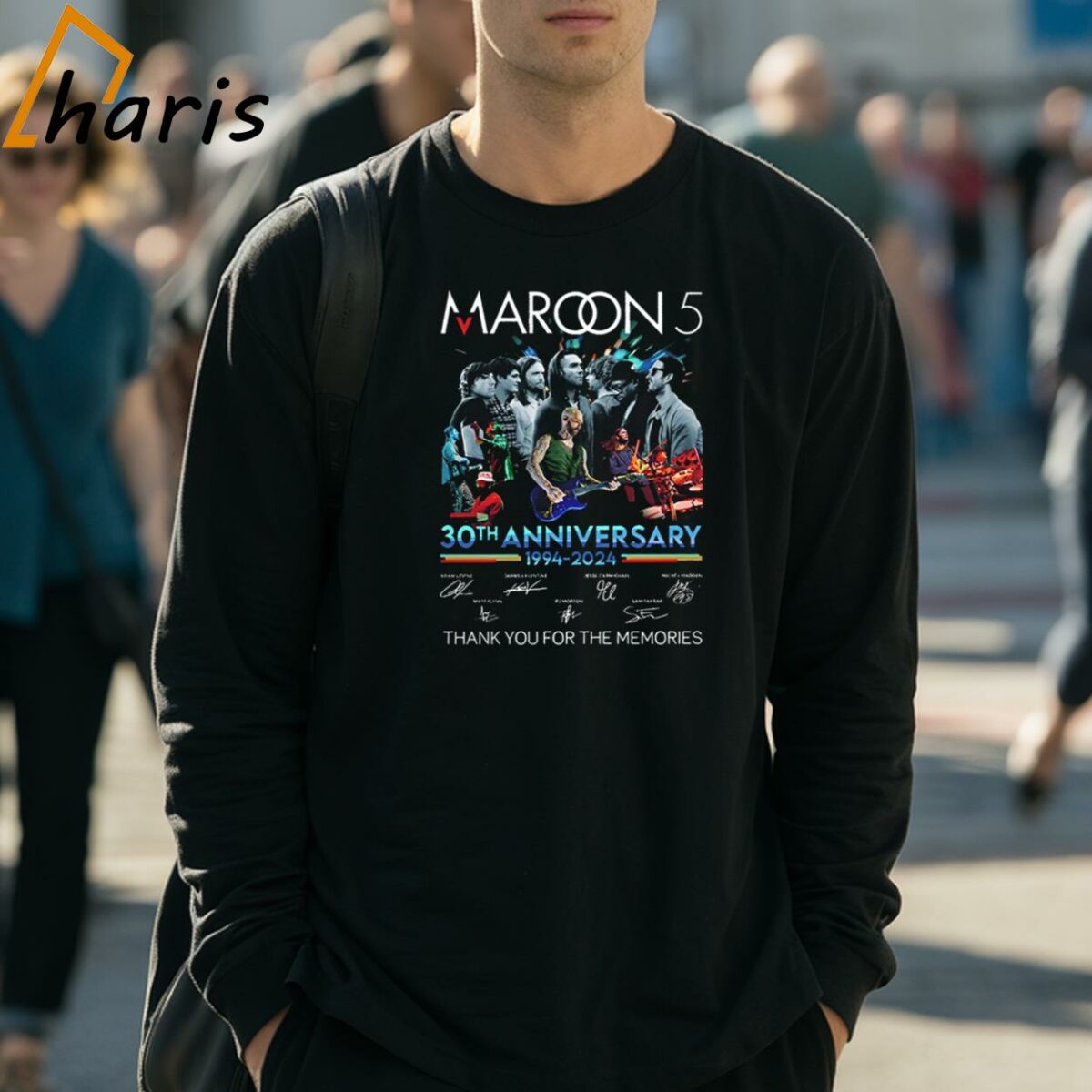 Maroon 5 Band 30 Years 1994 2024 Tour 2024 Unisex T Shirt 3 Long Sleeve Shirt