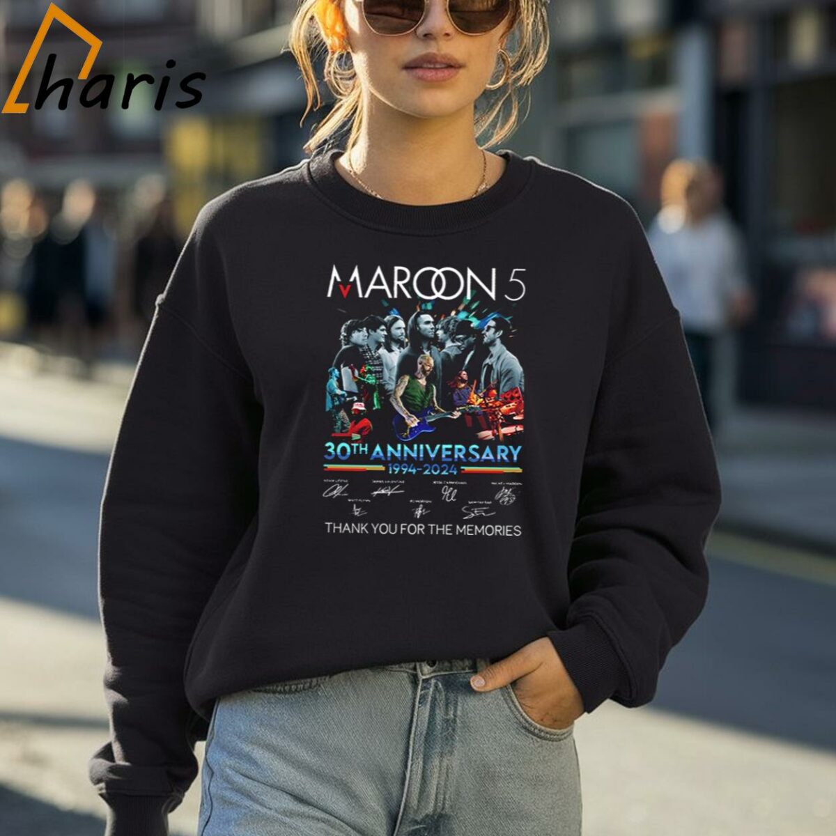 Maroon 5 Band 30 Years 1994 2024 Tour 2024 Unisex T Shirt 4 Sweatshirt