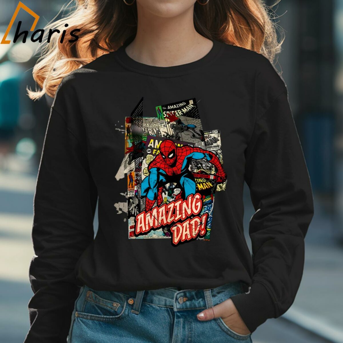 Marvel Spider Man Amazing Dad Shirt 3 Long sleeve shirt