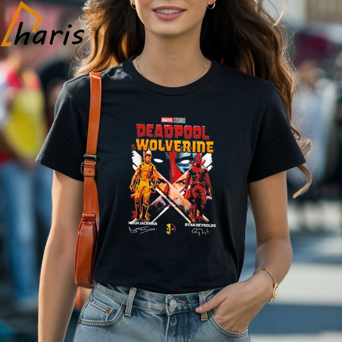 Marvel Studio Wolverine Deadpool Friendship Signature T-shirt