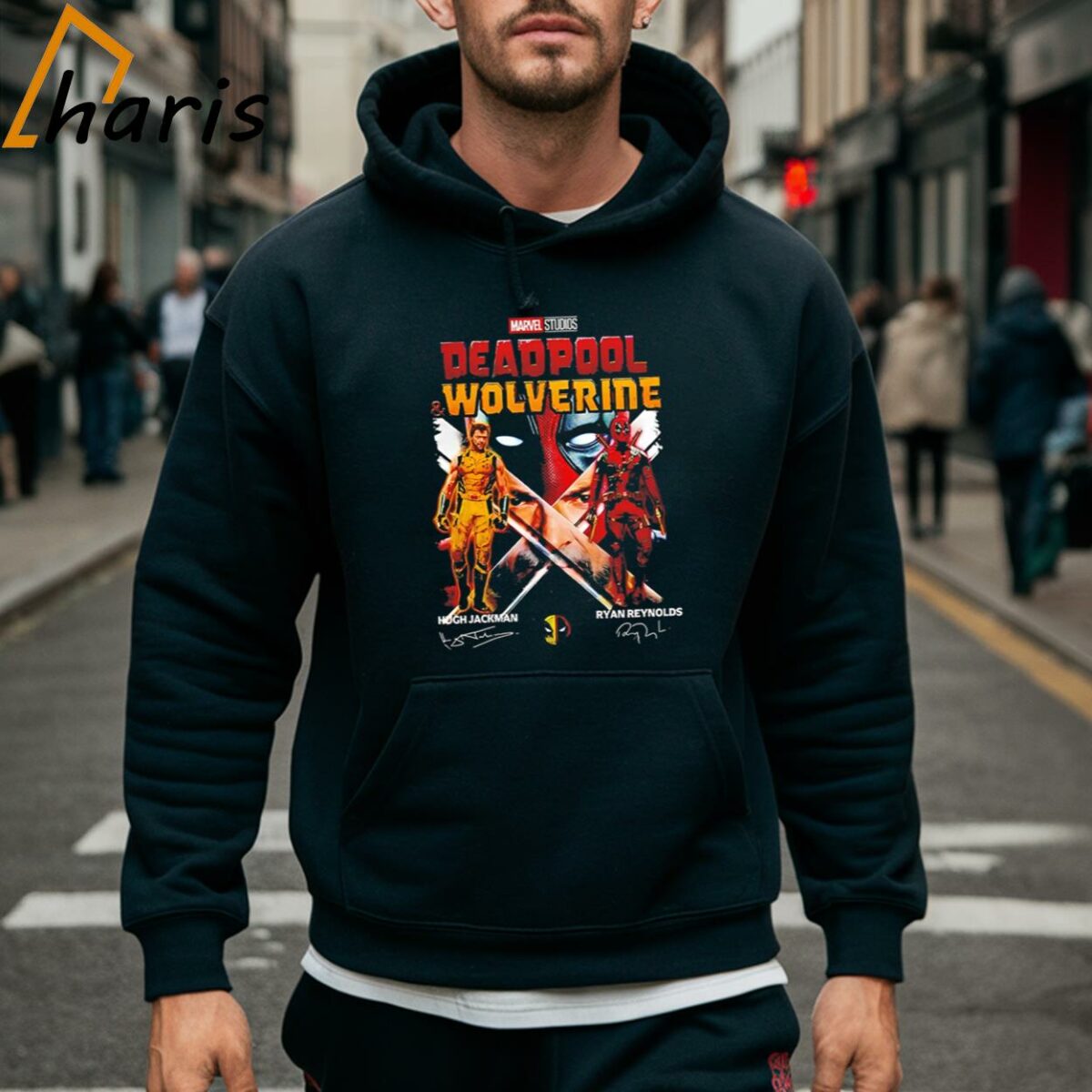 Marvel Studio Wolverine Deadpool Friendship Signature T shirt 5 Hoodie