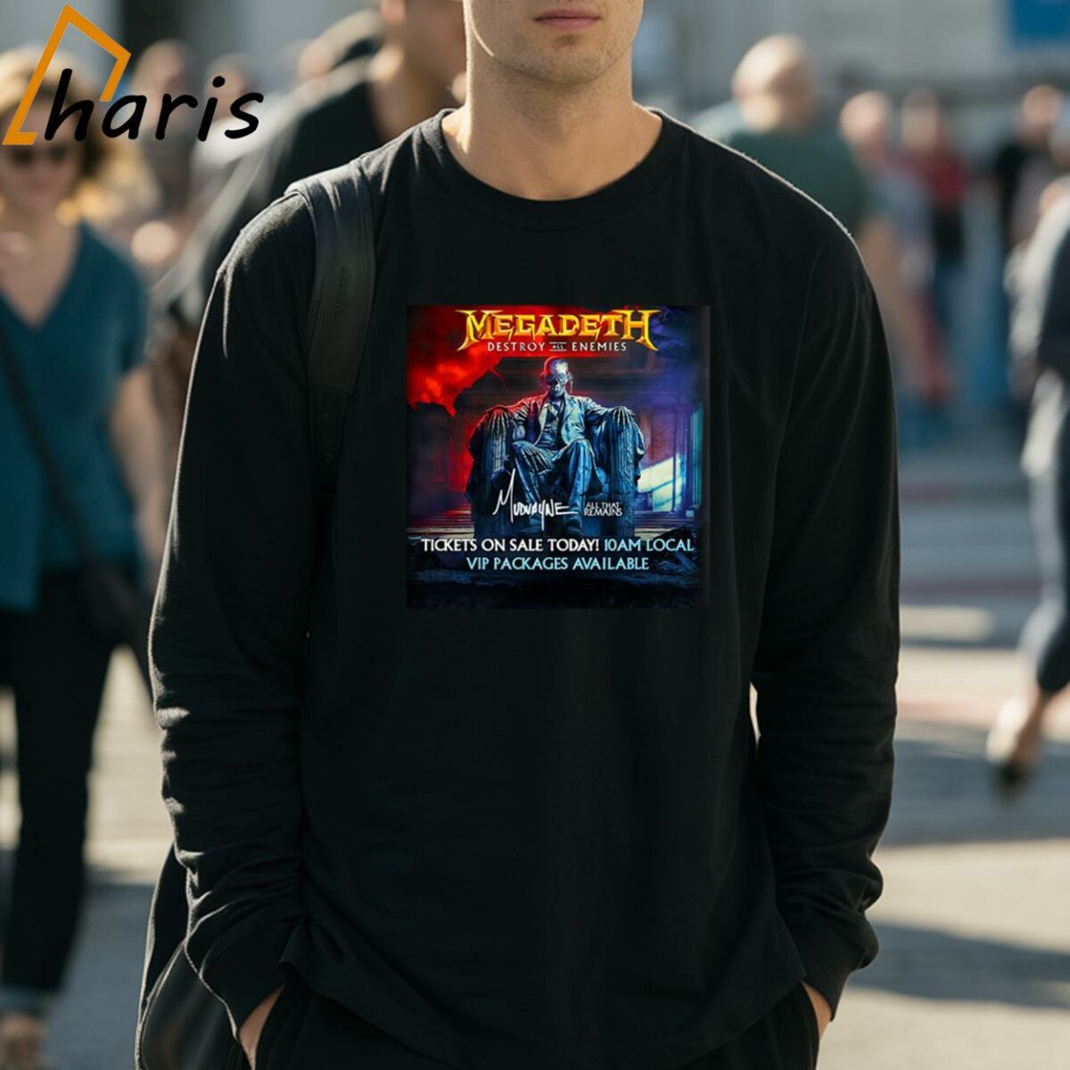Megadeth Destroy Anemies Music 2024 T Shirt 3 Long Sleeve Shirt