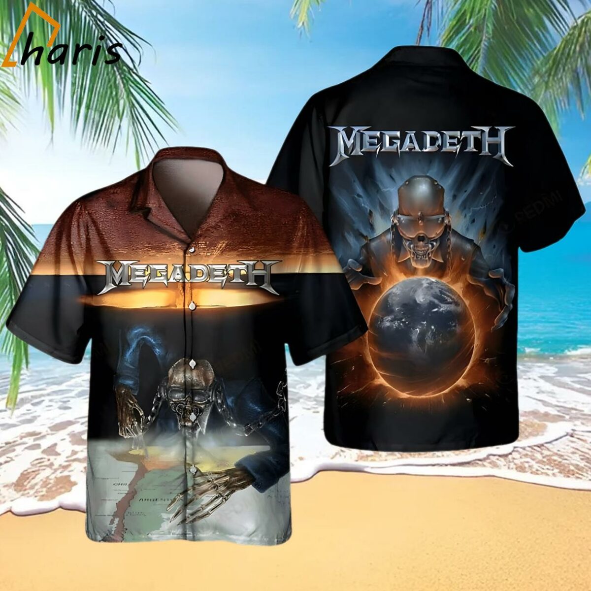 Megadeth Rock Band Music Hawaiian Shirt 1 1