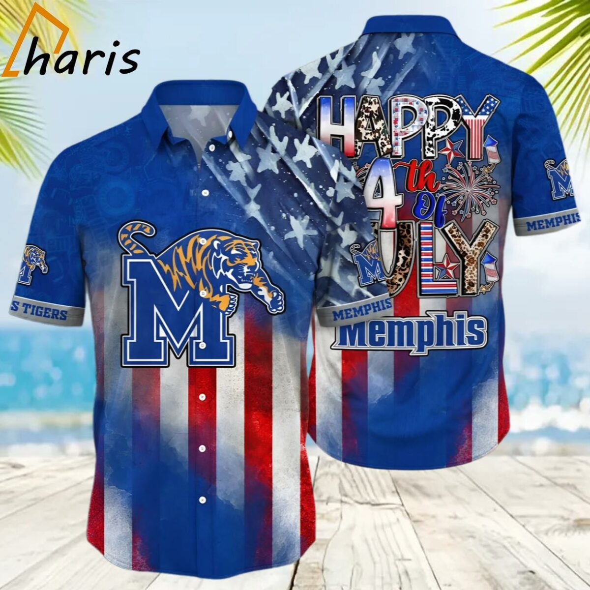 Memphis Tigers NCAA Independence Day Hawaiian Shirt 2 2