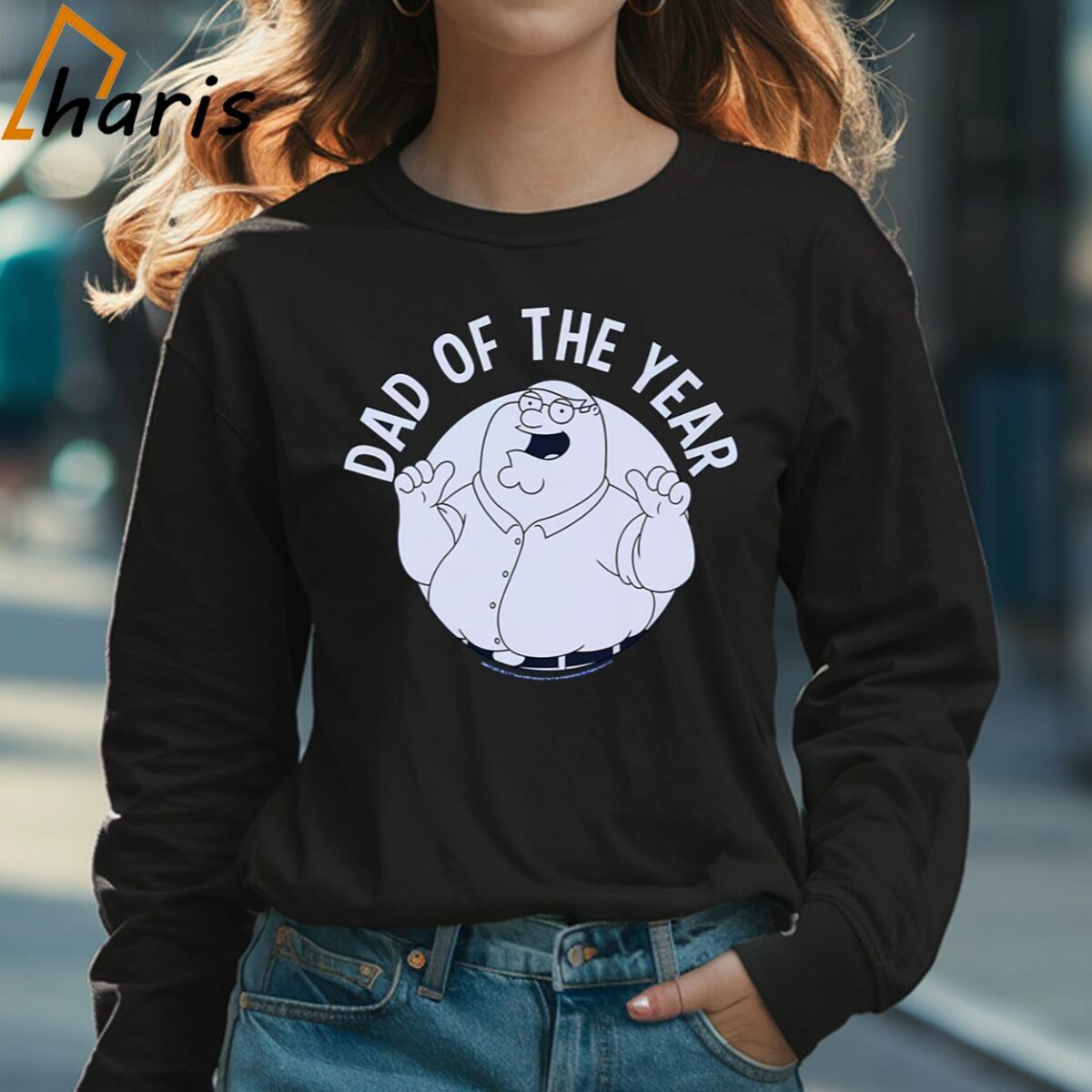 Mens Family Guy Peter Griffin Dad Of The Year T shirt 3 Long sleeve shirt