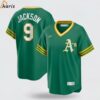 Mens Nike Reggie Jackson Kelly Green Oakland Athletics Road Cooperstown Collection Player Jersey 1 jersey
