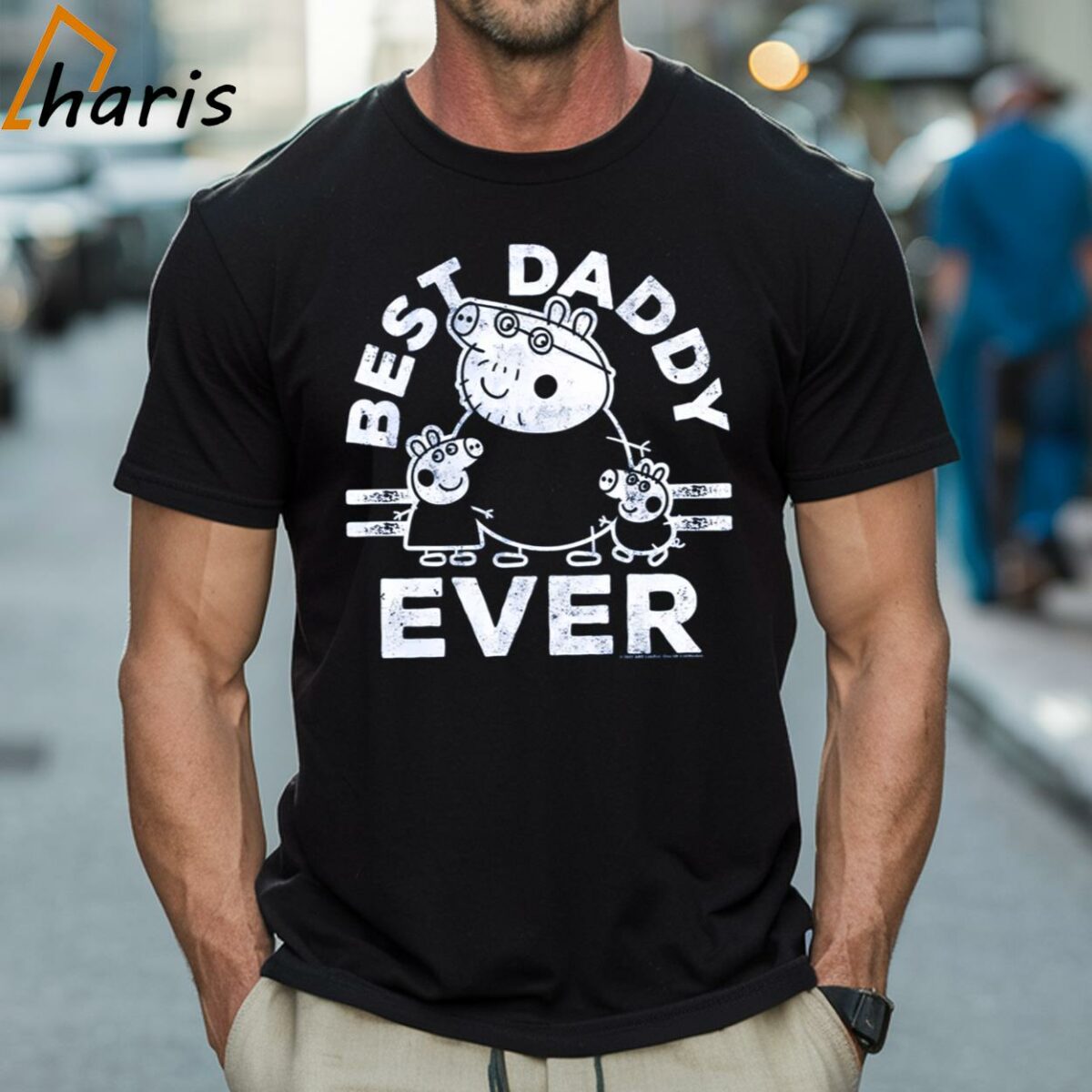 Mens Peppa Pig Best Daddy Ever T shirt 1 Shirt