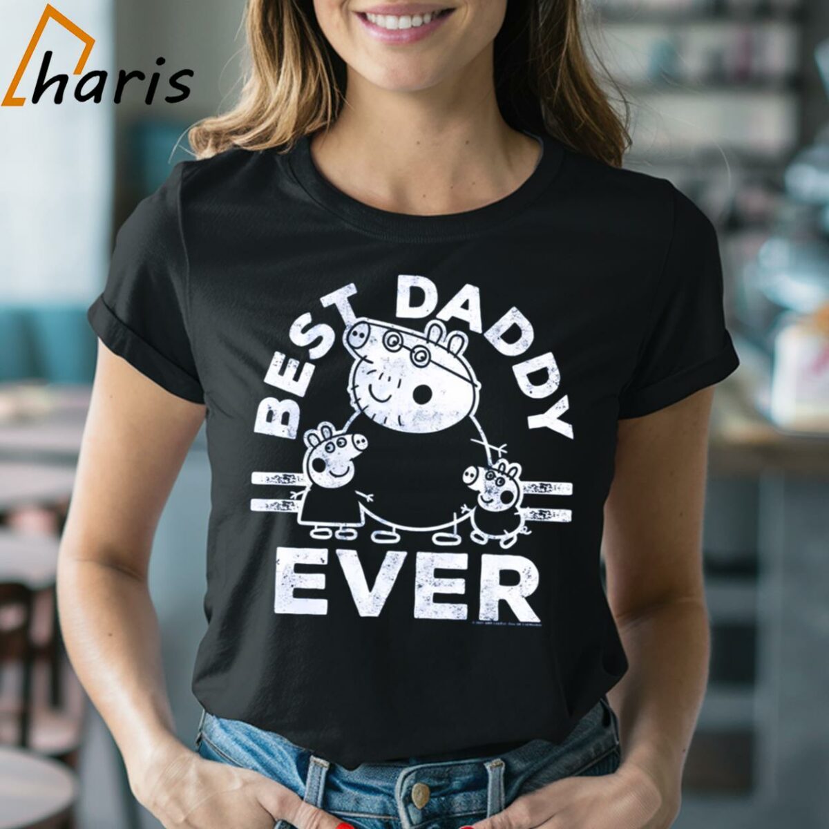 Mens Peppa Pig Best Daddy Ever T shirt 2 Shirt