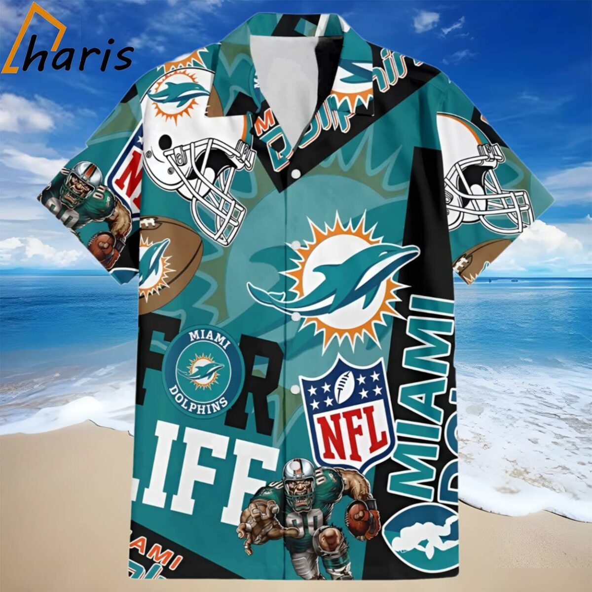 Miami Dolphins NFL Summer Hawaiian Shirt 1 1