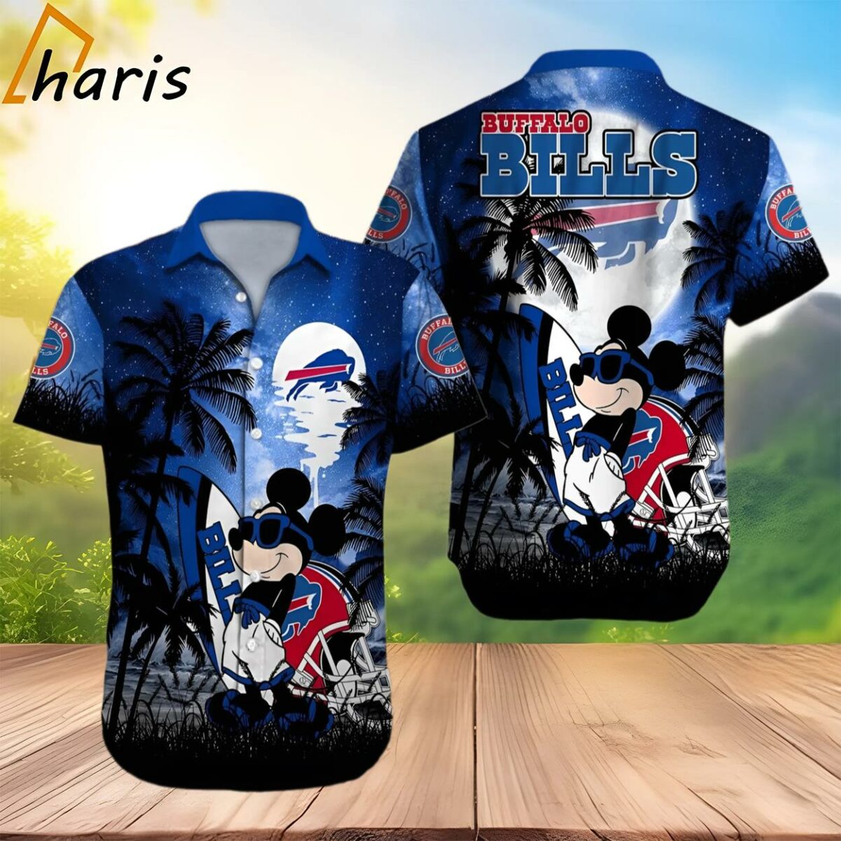 Mickey Buffalo Bills Hawaiian Shirt 2 3