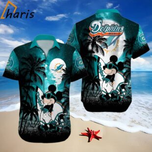 Mickey Miami Dolphins Hawaiian Shirt 1 1