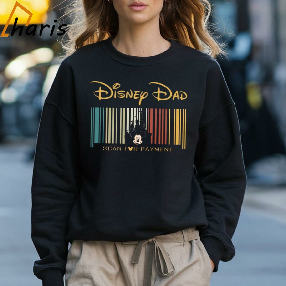 Mickey Mouse Scan For Payment Disney Dad Shirt 3 Sweatshirt